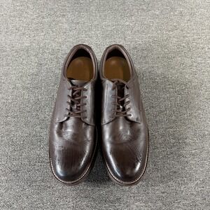 Mozo Shoes Mens Size 13 Brown Leather Slip Resistant Lace Up Work Sneakers